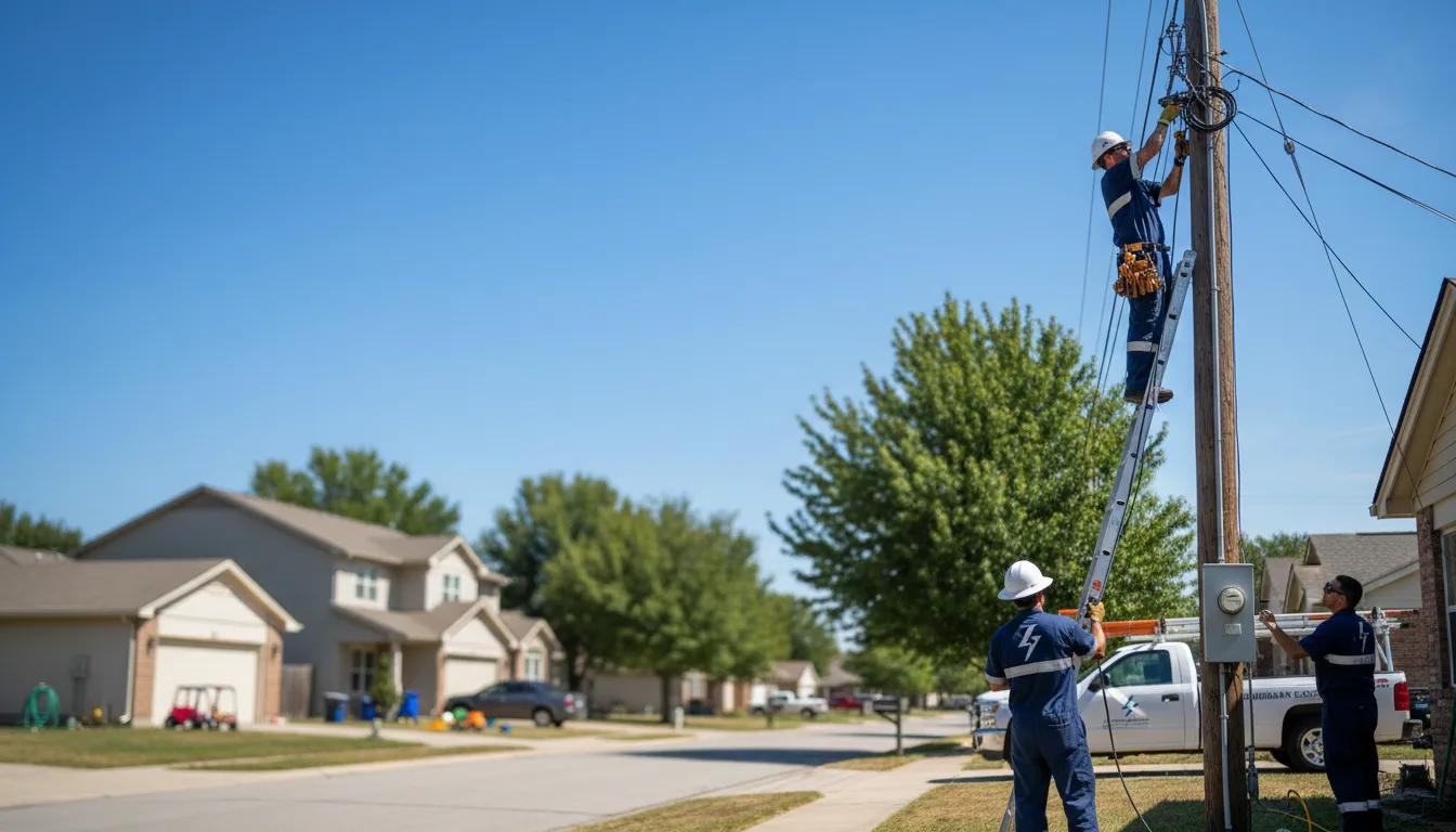 Residential electrician providing installation services in Lee Center, IL